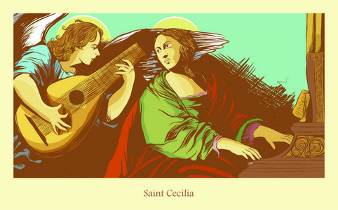 圣塞西莉亚_圣塞西莉亚花的花语_圣塞西莉亚图解了哪几种音乐